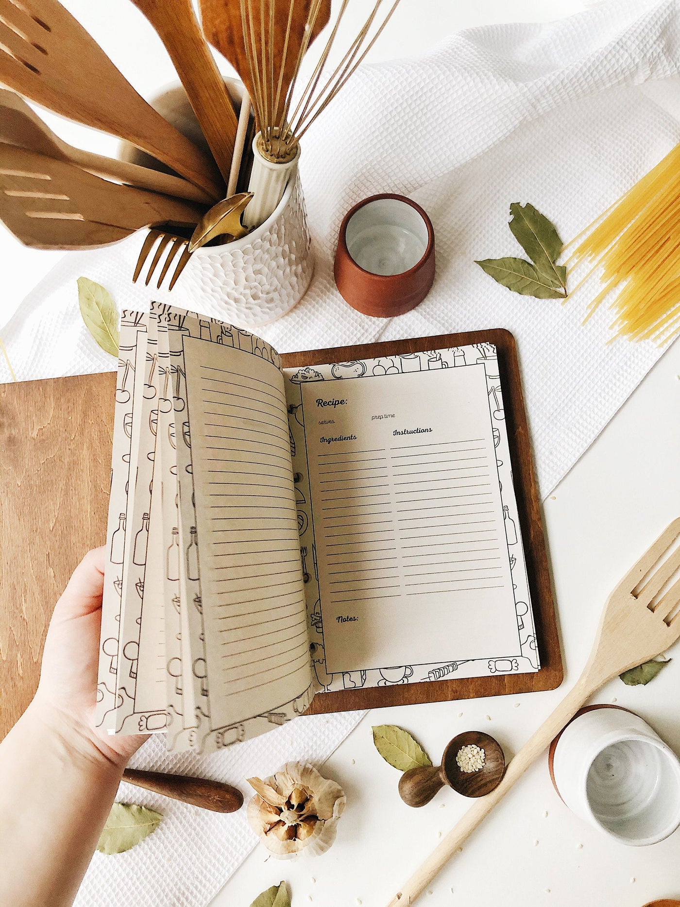 Test Personalized Recipe Binder Blank Recipe Book Cookbook Gift From Daughter For Mom Her Custom Recipe Journal